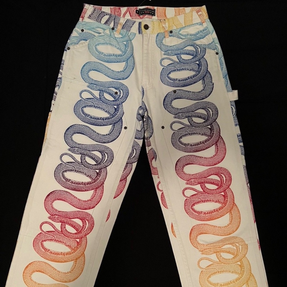 Supreme x Hysteric Glamour Snake Double Knee Denim Pants